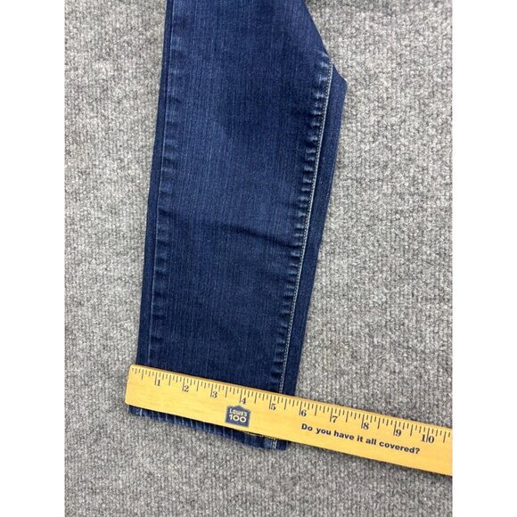 Paige Skyline Skinny Jeans Women's 27 Dark Blue Low Rise Ankle - Picture 6 of 8